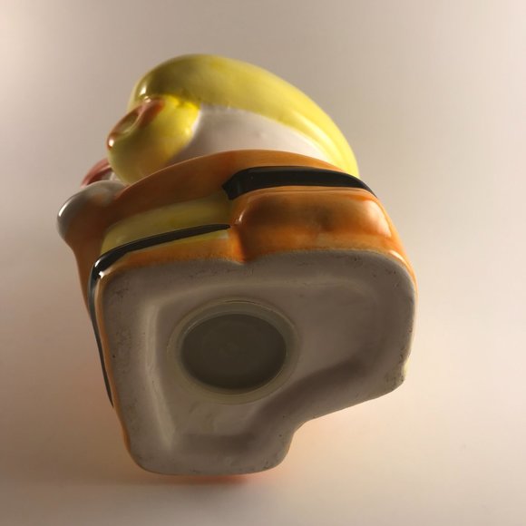 Vintage Girl with Glasses Ceramic Coin Bank Hand Painted - Picture 6 of 6